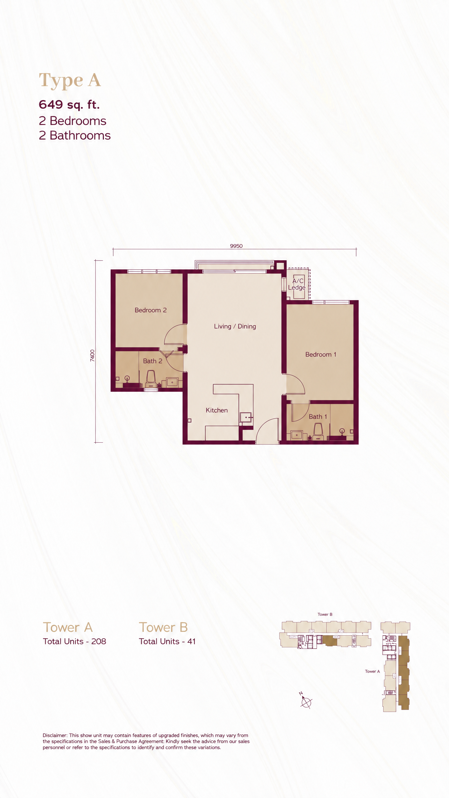 Type A floor plan