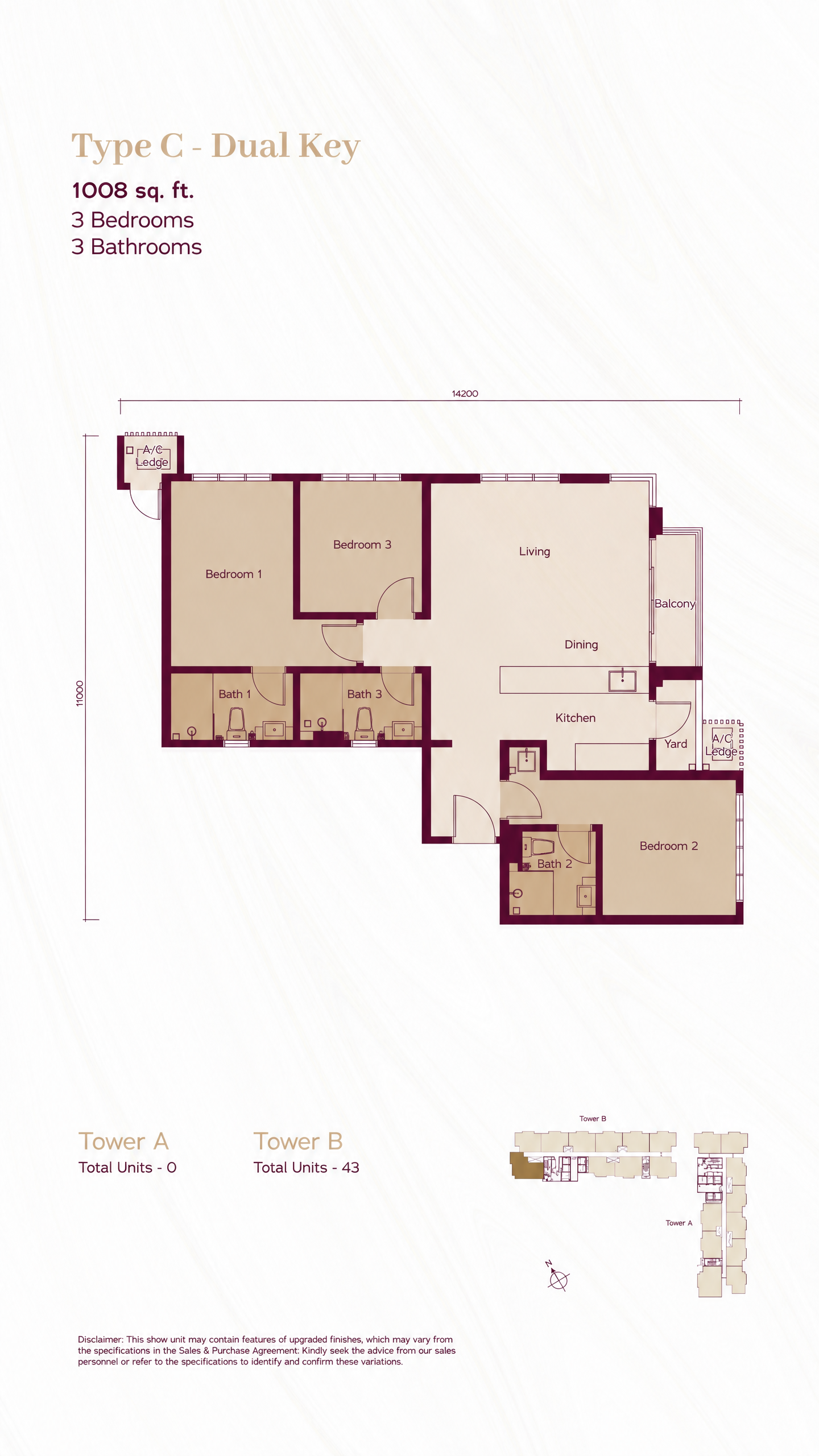 Type C floor plan