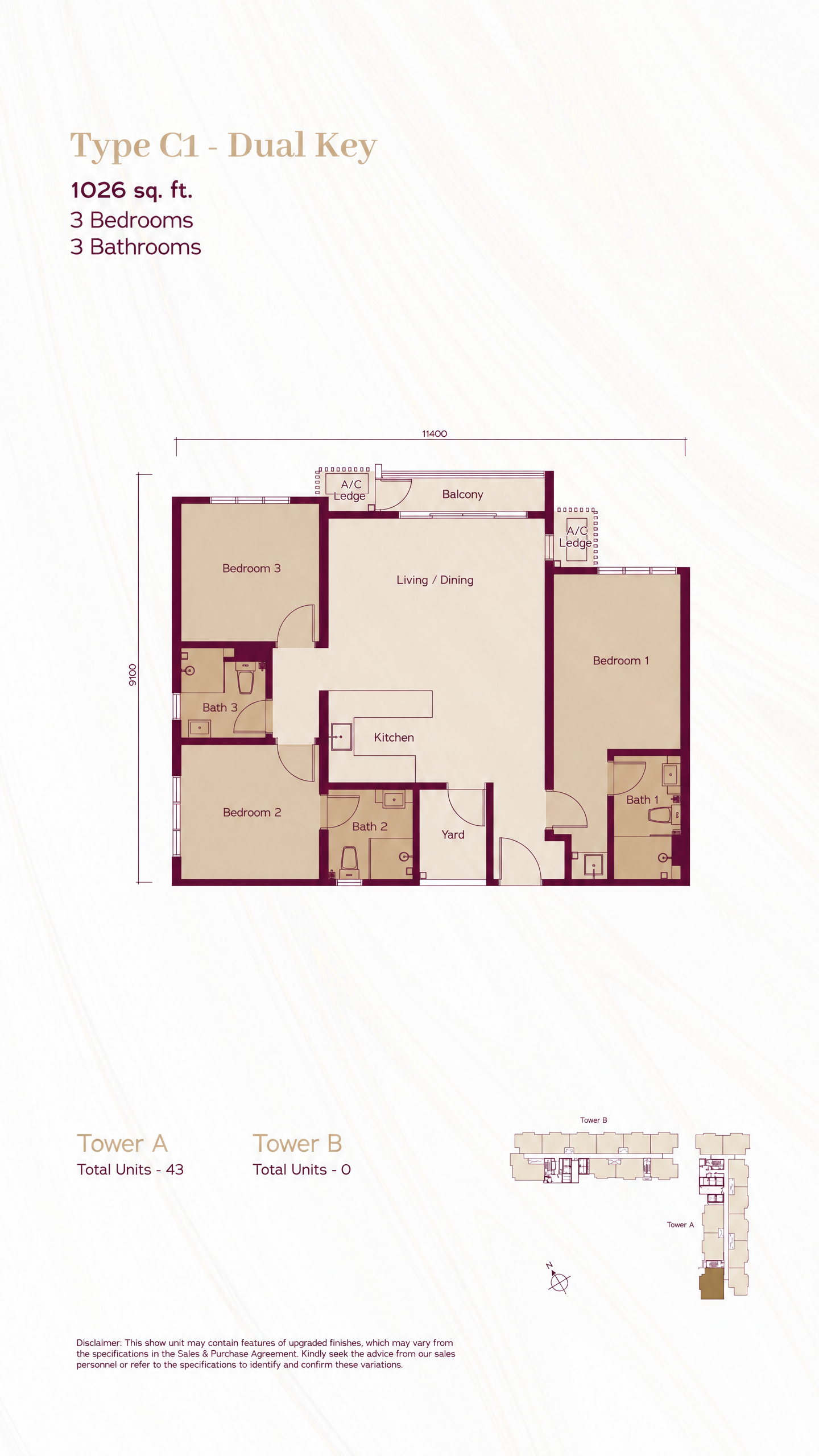 Type C1 floor plan